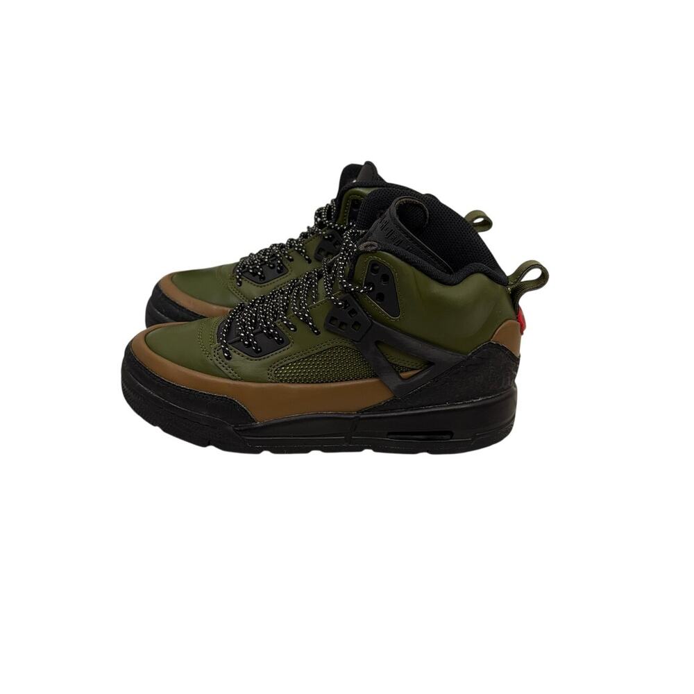 Nike Air Jordan Winterized Spizike GS Legion Green Black Tan Sneakers Size 7